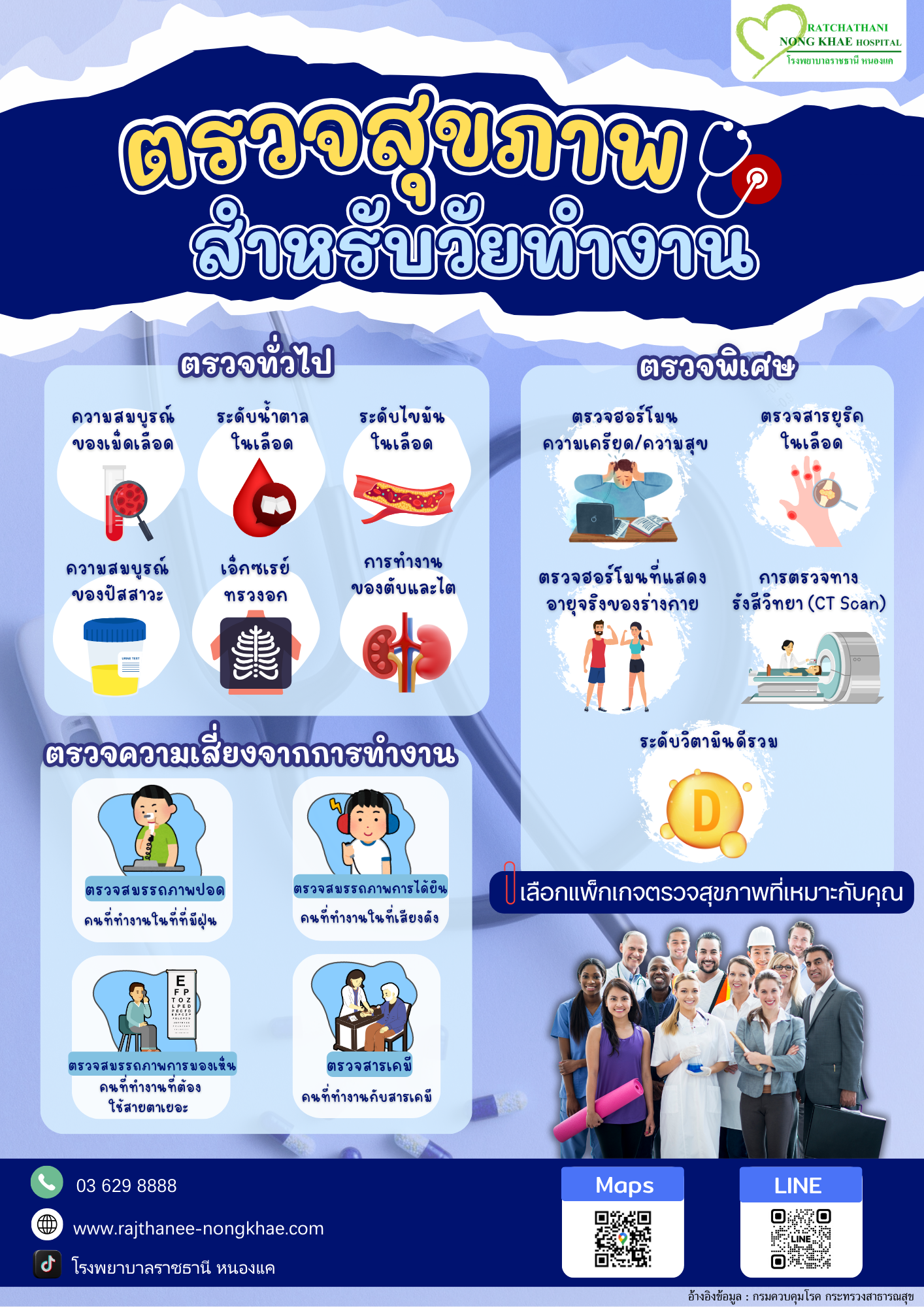 ตรวจสุขภาพวัยทำงาน
